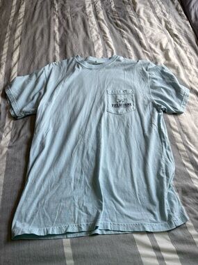 Fieldstone Men's Short-Sleeve Pocket Tee in Light Blue
